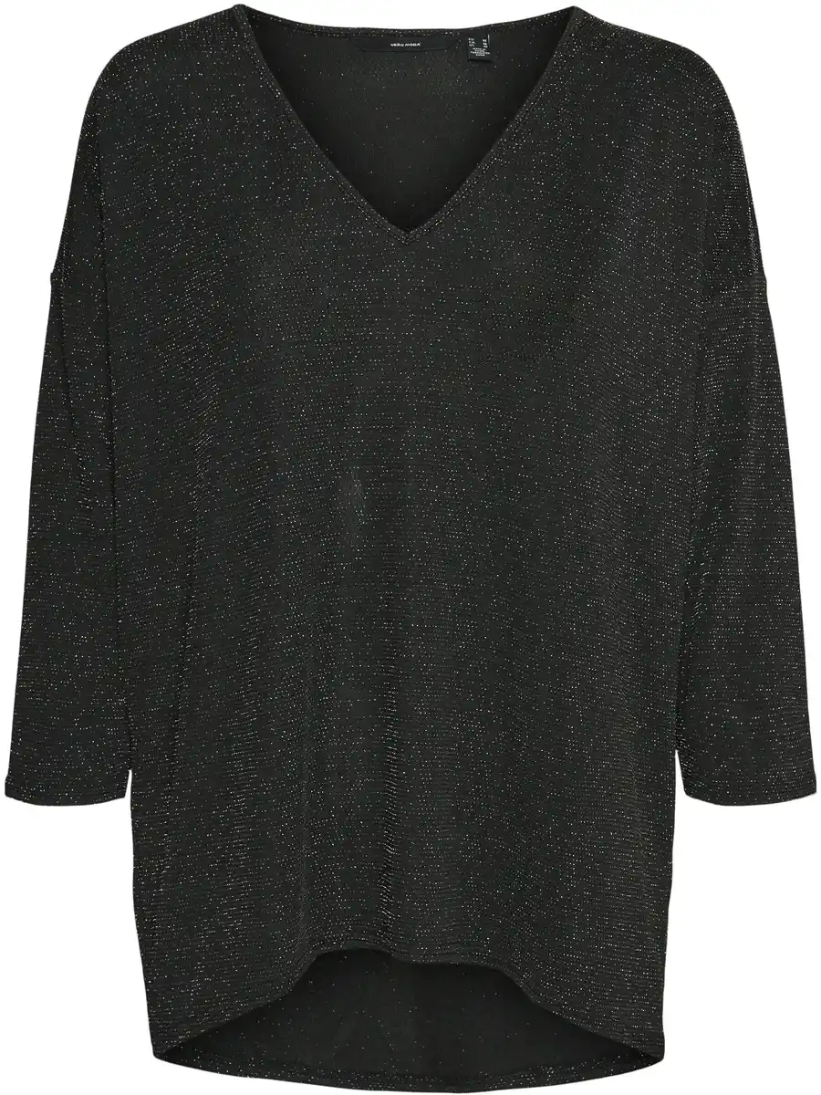 Bild 1 von Vero Moda VMKANVA 3/4 GLITTER V Pullover mit Glitter Schwarz