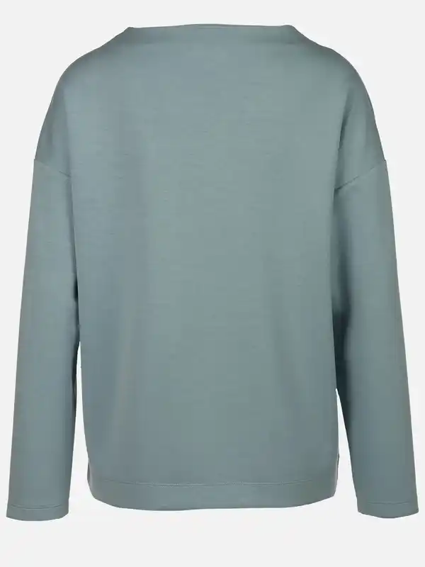 Bild 2 von Damen Sweatshirt mit Glitzerprint und Glitzersteinchen Blau