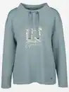 Bild 1 von Damen Sweatshirt mit Glitzerprint und Glitzersteinchen Blau
