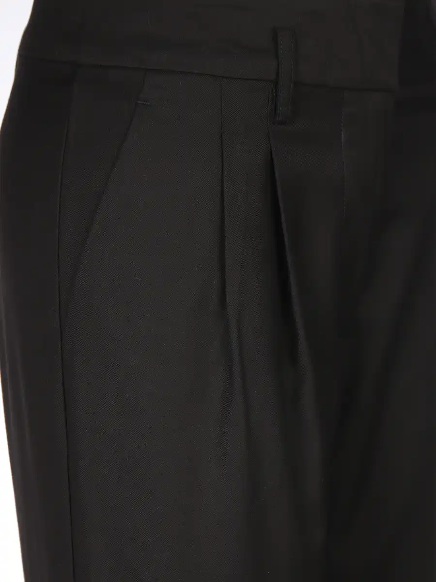 Bild 4 von Damen Hose mit Bundfalten Schwarz