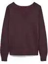Bild 1 von Vero Moda HAPPYGLITTER LS 2WA Strickpullover mit 2-Way-Funktion Rot
