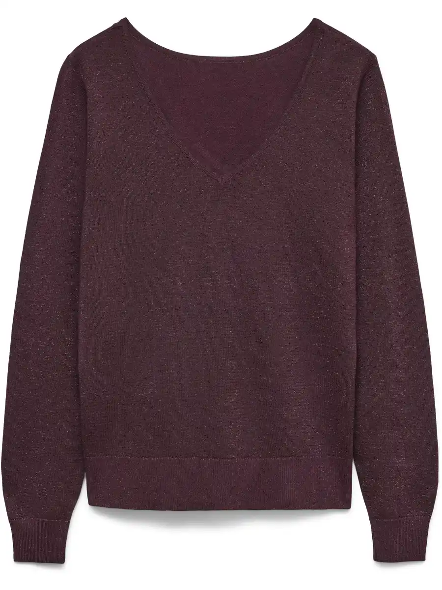 Bild 1 von Vero Moda HAPPYGLITTER LS 2WA Strickpullover mit 2-Way-Funktion Rot