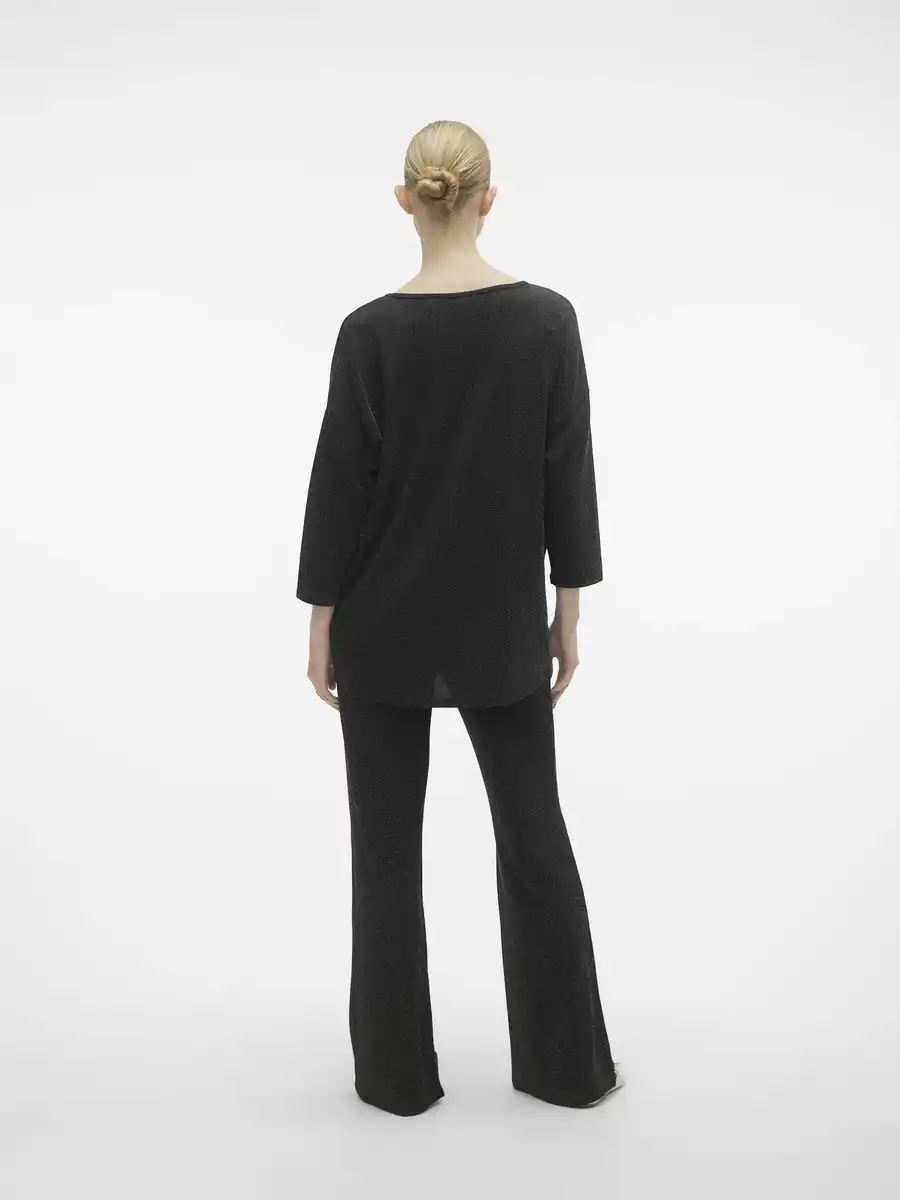 Bild 2 von Vero Moda VMKANVA 3/4 GLITTER V Pullover mit Glitter Schwarz