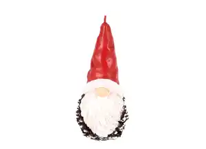 3D-Kerze „Santa mit Tannenzapfen“