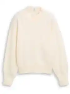 Damen Strickpullover Weiß