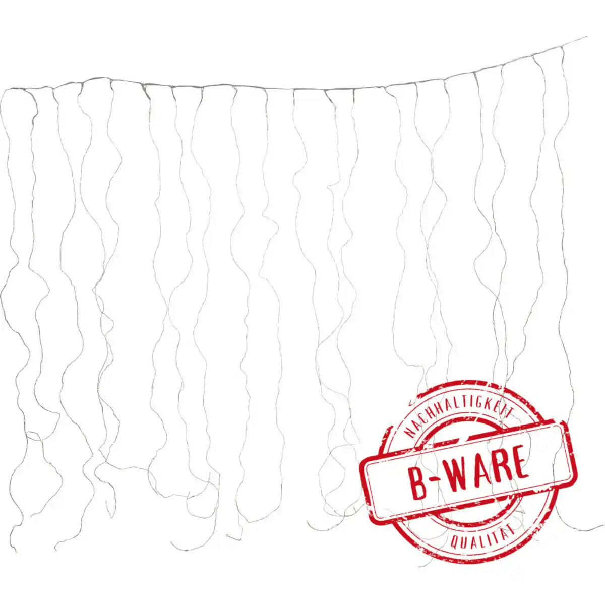 Bild 1 von LED-Lichtervorhang Silberdraht mit 400 Micro-LEDs - B-Ware