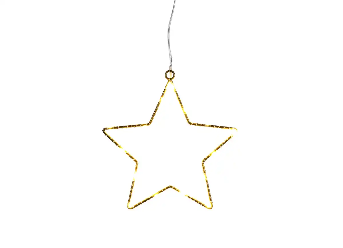 Bild 1 von Micro-LED Metall-Stern 15 warmweiße LEDs