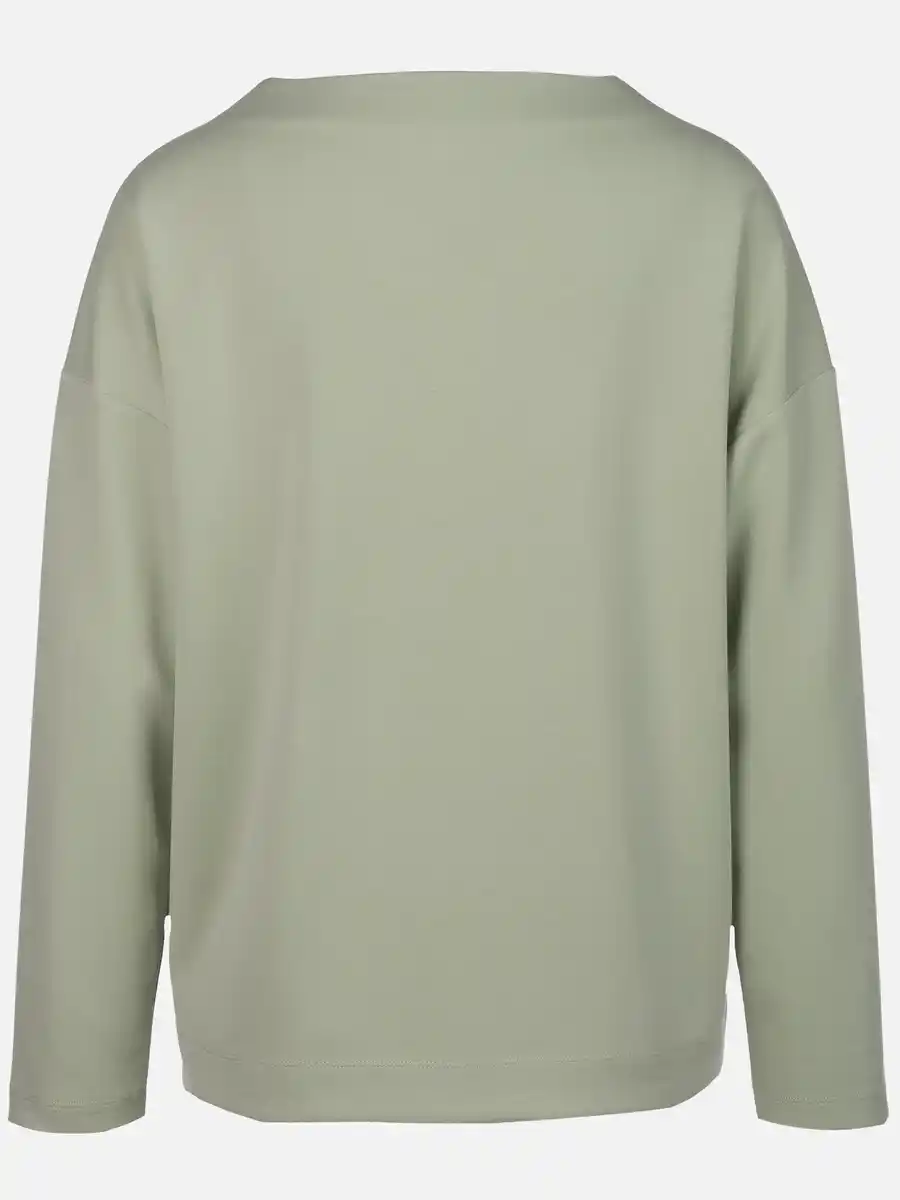 Bild 2 von Damen Sweatshirt mit Glitzerprint und Glitzersteinchen Salbei