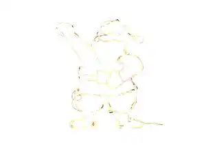 LED-Weihnachtsfigur 24 warmweiße LEDs