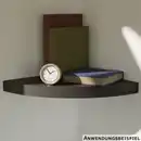 Bild 1 von Eckregal schwarz 29 x 29 cm