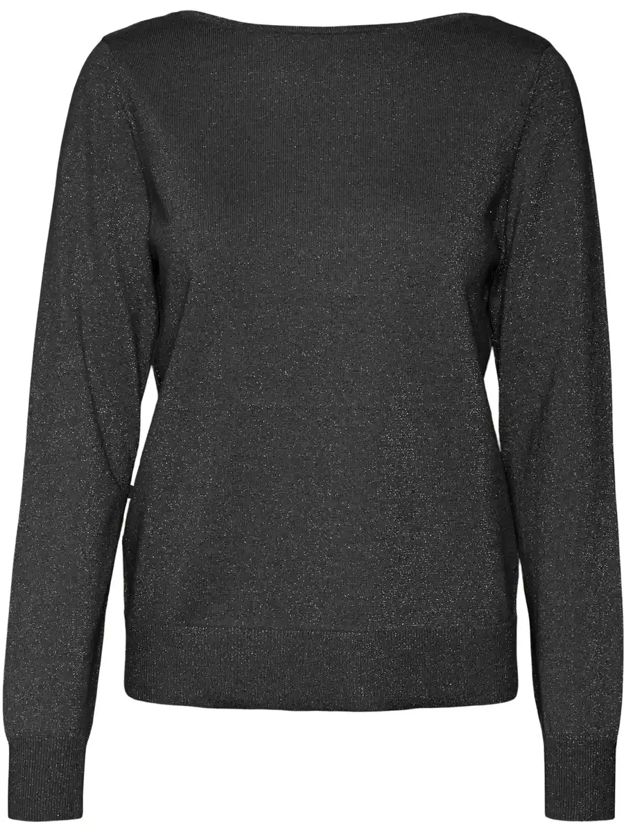 Bild 2 von Vero Moda HAPPYGLITTER LS 2WA Strickpullover mit 2-Way-Funktion Schwarz