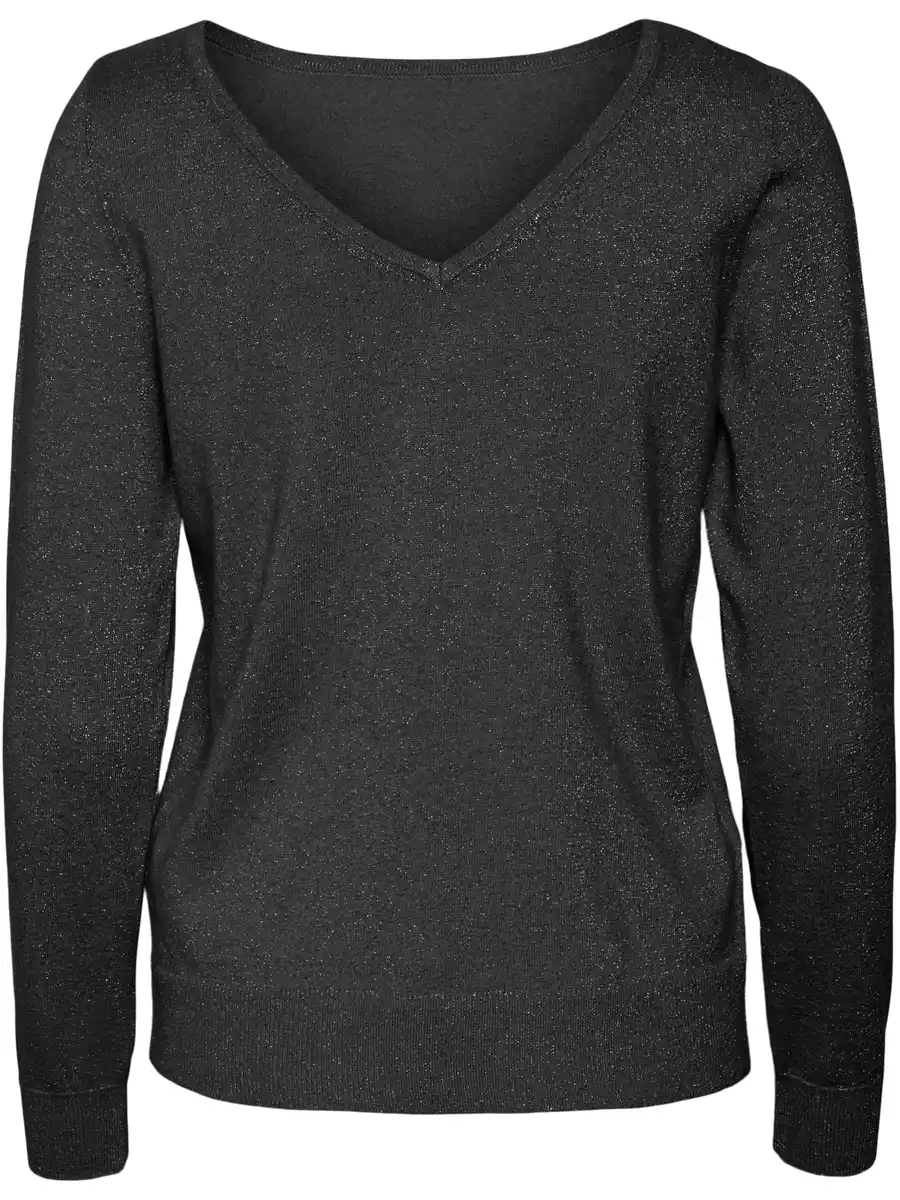 Bild 1 von Vero Moda HAPPYGLITTER LS 2WA Strickpullover mit 2-Way-Funktion Schwarz