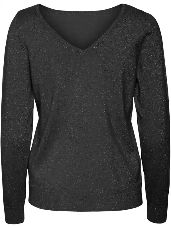 Bild 1 von Vero Moda HAPPYGLITTER LS 2WA Strickpullover mit 2-Way-Funktion Schwarz