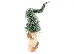 Weihnachtsbaum mit gedrehter Spitze