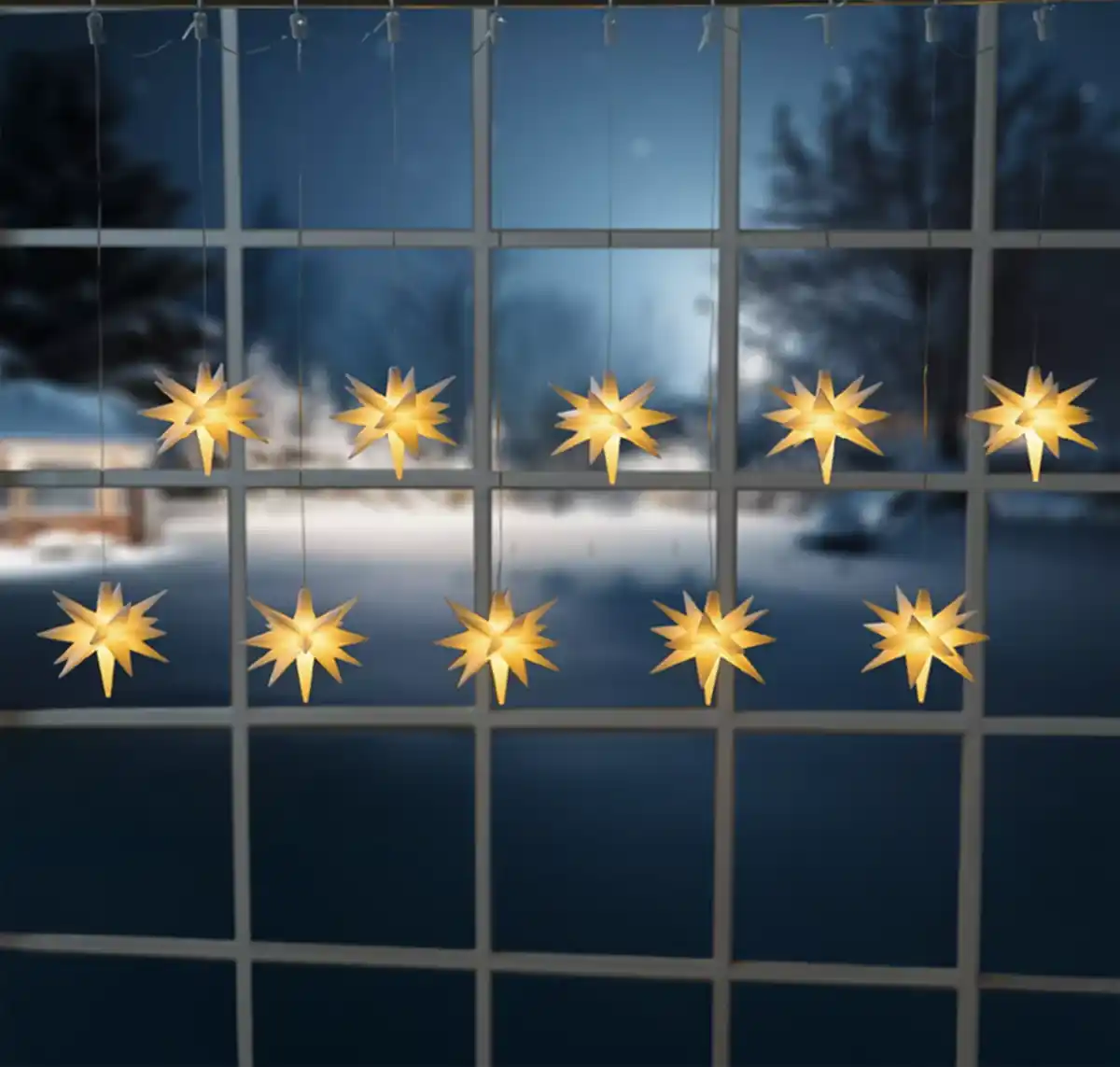 Bild 1 von LED-Vorhang/Kette »Sterne«