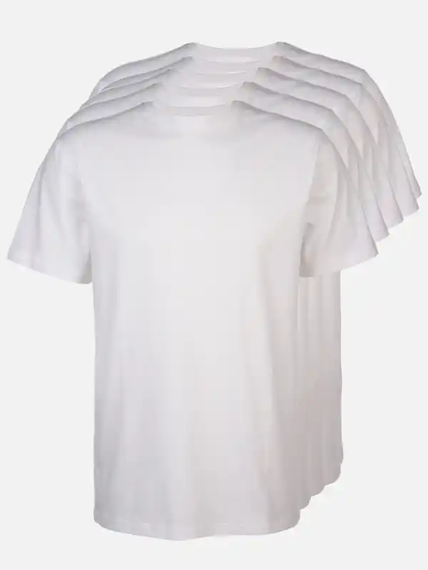 Bild 1 von Herren Shirt im 5er Pack Weiß