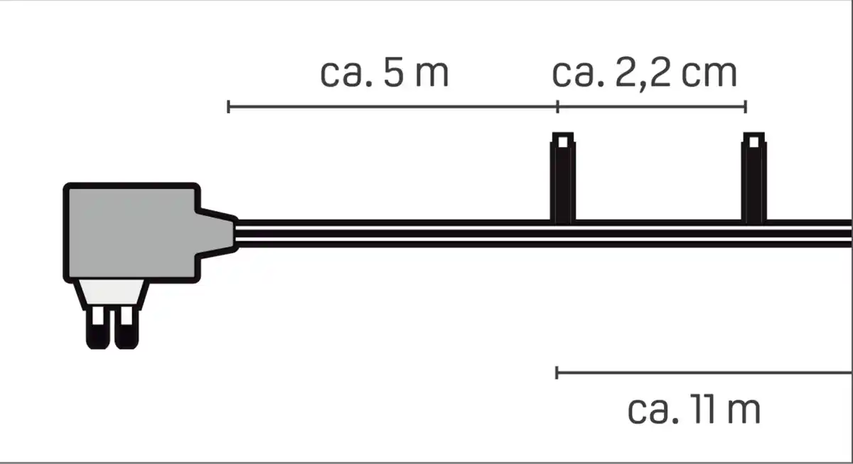 Bild 3 von IDEENWELT LED-Weihnachtsbaumlichterkette