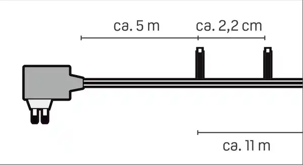 Bild 3 von IDEENWELT LED-Weihnachtsbaumlichterkette