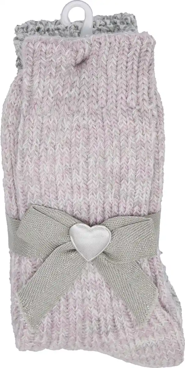 Bild 1 von IDEENWELT Kuschel-Socken 2er-Set Gr. 35/38 rosa/grau