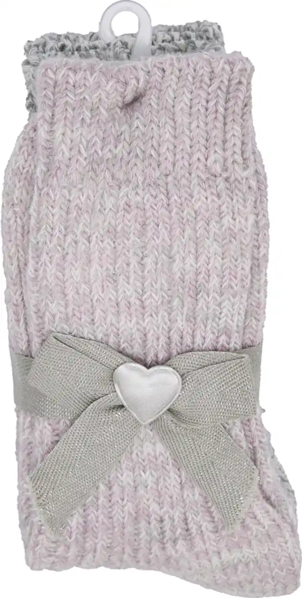 Bild 1 von IDEENWELT Kuschel-Socken 2er-Set Gr. 35/38 rosa/grau