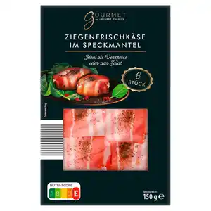 GOURMET FINEST CUISINE Ziegenfrischkäse im Speckmantel 6 x 25 g