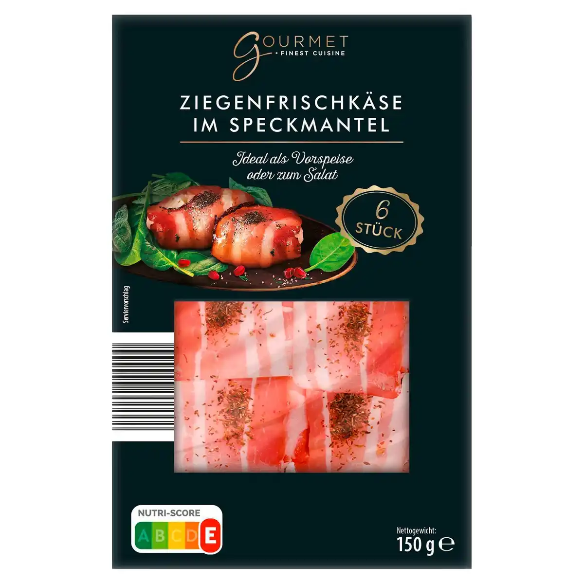 Bild 1 von GOURMET FINEST CUISINE Ziegenfrischkäse im Speckmantel 6 x 25 g