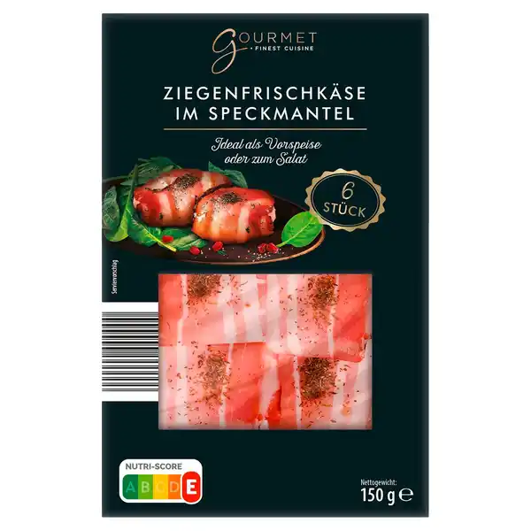 Bild 1 von GOURMET FINEST CUISINE Ziegenfrischkäse im Speckmantel 6 x 25 g