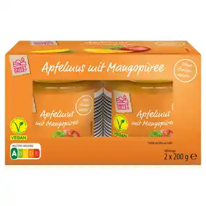 SWEET VALLEY Apfelmus 2 x 200 ml, Mango