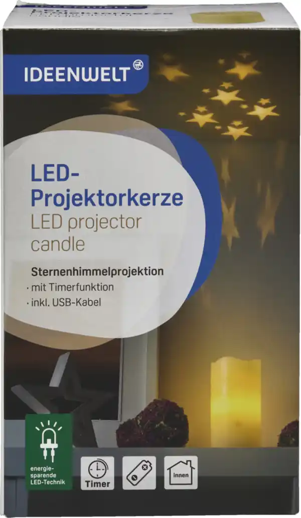 Bild 2 von IDEENWELT LED-Projektorkerze