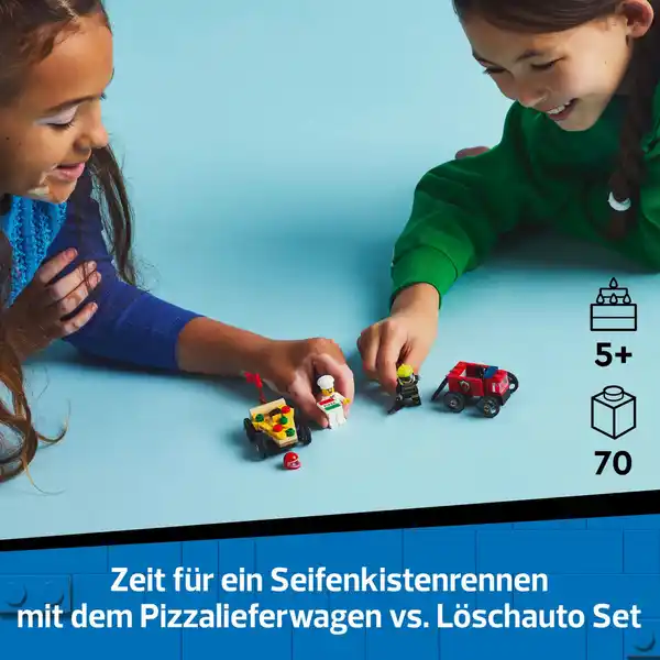 Bild 4 von LEGO CITY 60458 Pizzalieferwagen vs. Löschauto