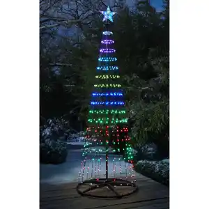 LED-Metallbaum 370 LEDs H 210 cm