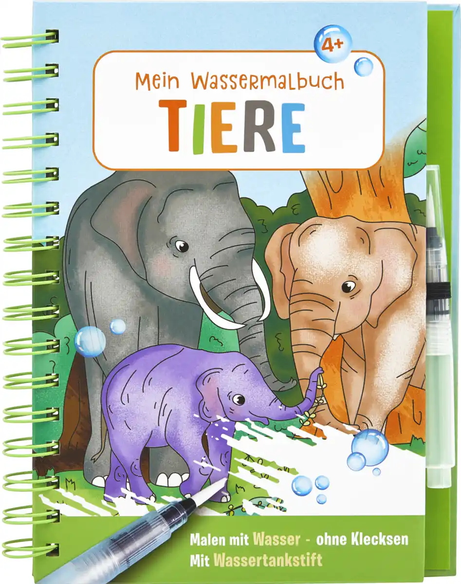 Bild 1 von Ullmann Medien Wassermalbuch Tiere
