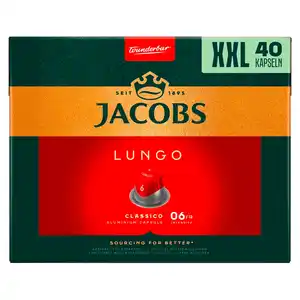JACOBS Kaffeekapseln 208 g, Lungo Classico