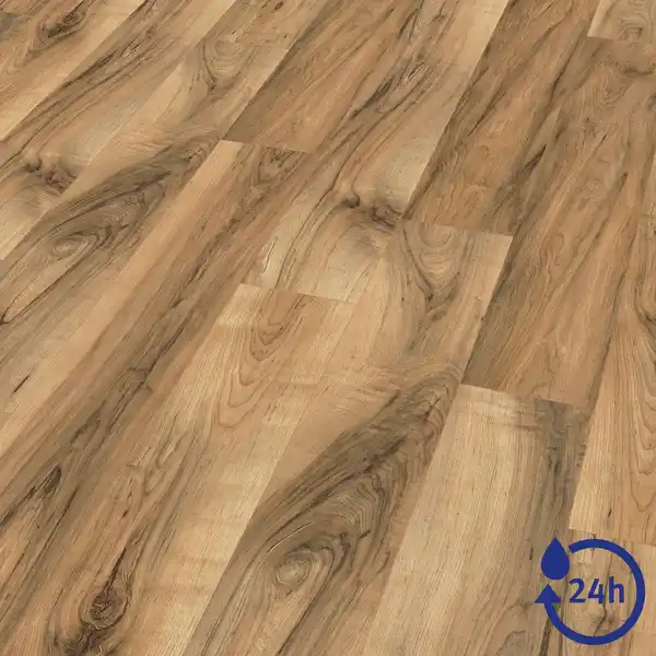 Bild 1 von EGGER Laminat 'NatureSense Aqua' EL1071 Perganti Nussbaum braun 8 mm