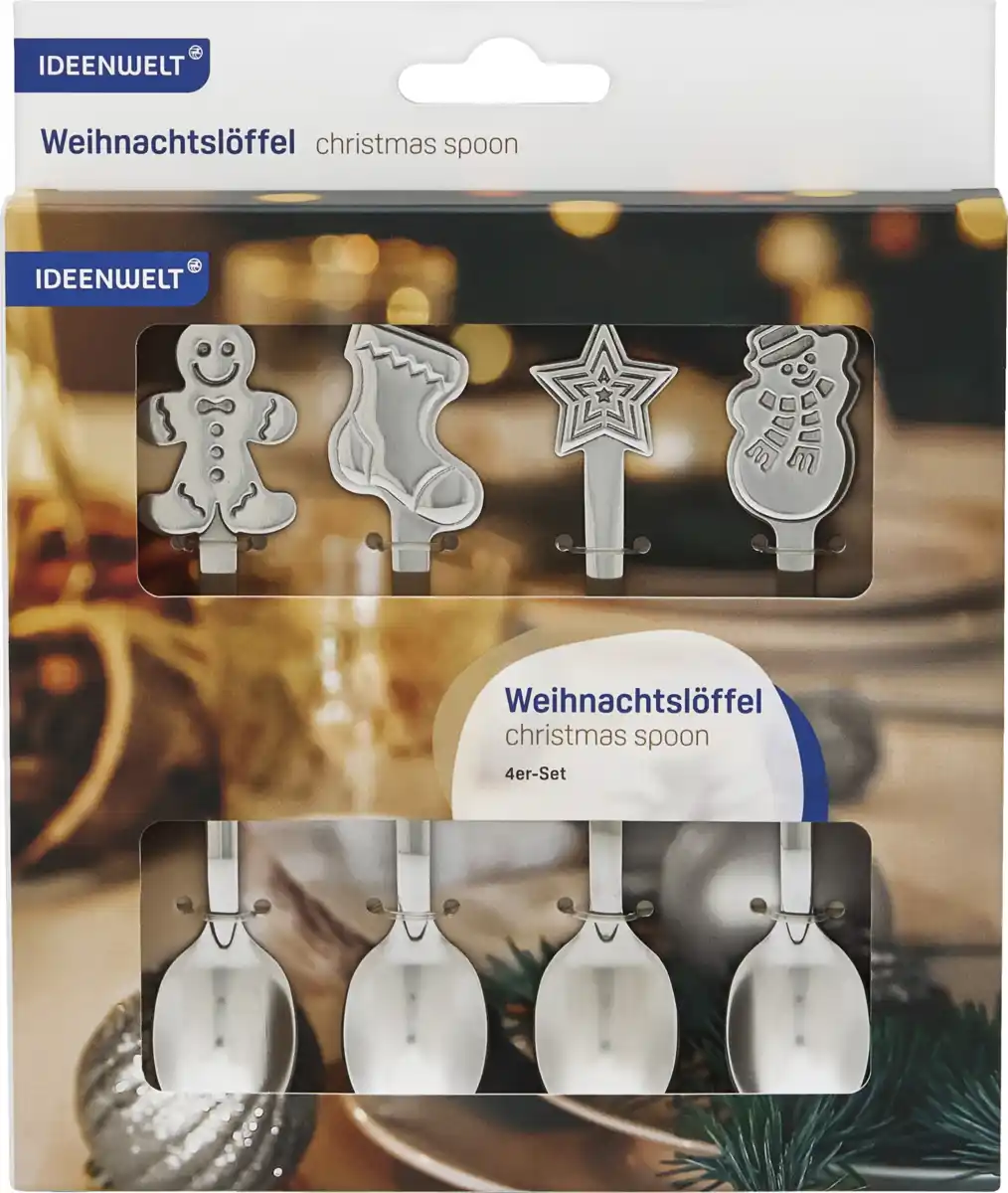 Bild 1 von IDEENWELT Weihnachtslöffel 4er-Set