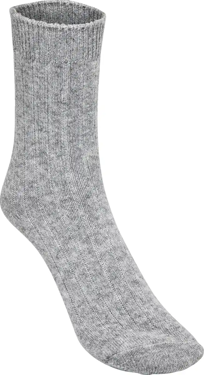 Bild 1 von IDEENWELT Kuschel-Socken mit Kaschmir grau-melange 35/38