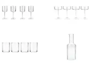 Weingläser / Wassergläser / Champagnergläser / Karaffe,  190 ml