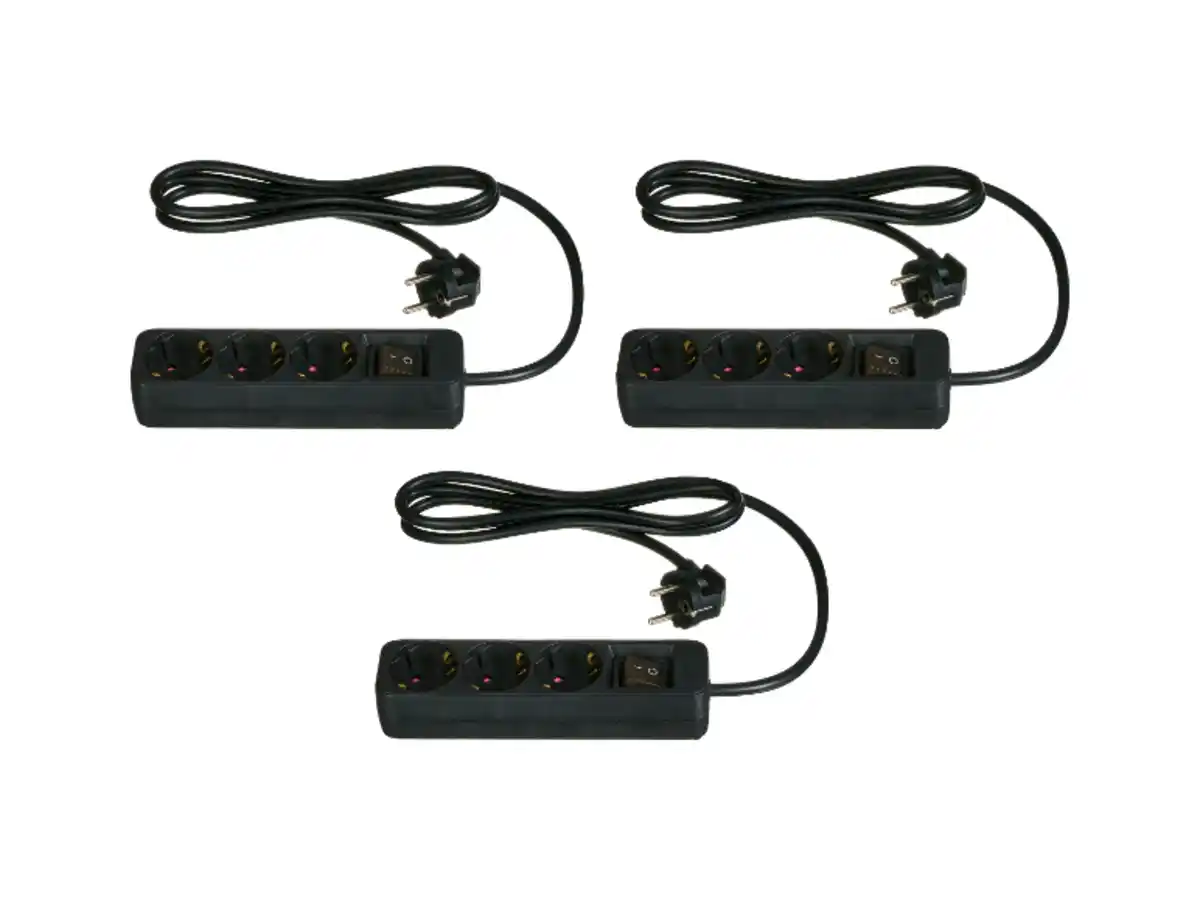 Bild 2 von TRONIC® Steckdosenleiste, 3er-Set,  3 Steckdosen