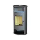 Bild 1 von THERMIA Kaminofen »Magdeburg«, grau, Stahl, 7 kW