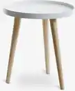Bild 1 von Beistelltisch BAKKEBJERG Ø40 weiß/natur