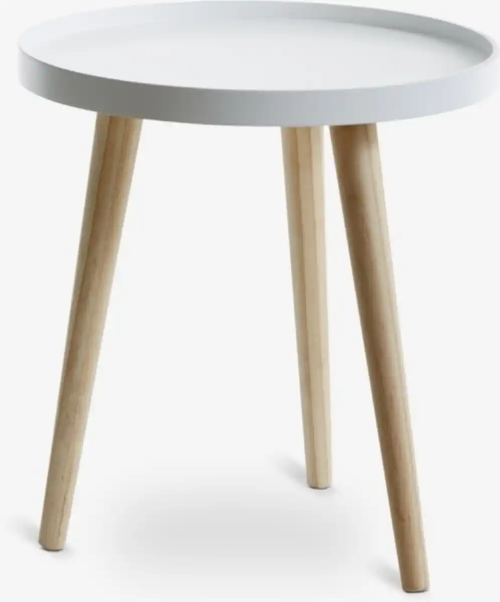 Bild 1 von Beistelltisch BAKKEBJERG Ø40 weiß/natur