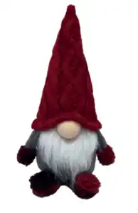 Gnom mit Strickmütze rot ca.25cm