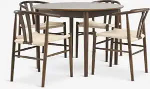 MARSTRAND Ø110 Tisch eiche + 4 GUDERUP S
