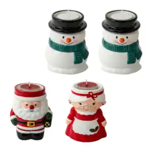 HOME CREATION Weihnachts-Teelichthalterset