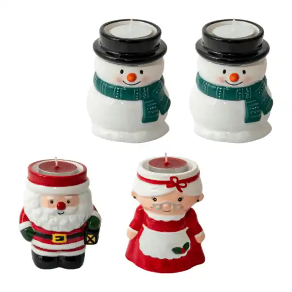 Bild 1 von HOME CREATION Weihnachts-Teelichthalterset