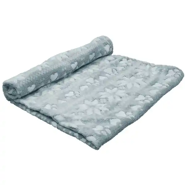 Bild 1 von Nobbx Christmas Fleece Decke Flokon grau 70 x 100 cm