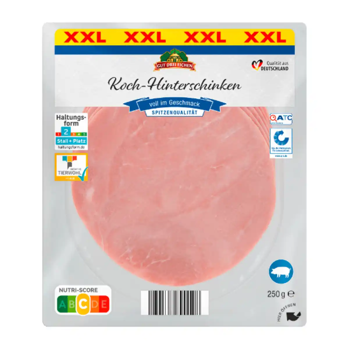 Bild 1 von GUT DREI EICHEN Koch-Hinterschinken XXL 250g