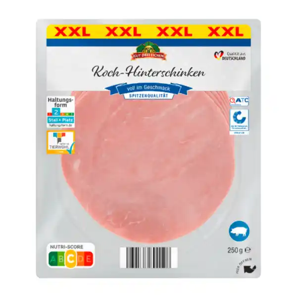 Bild 1 von GUT DREI EICHEN Koch-Hinterschinken XXL 250g