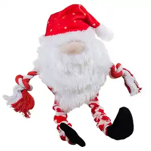 Nobby Xmas Hundespielzeug Plüsch Wichtel mit elastischen Beinen 43 cm