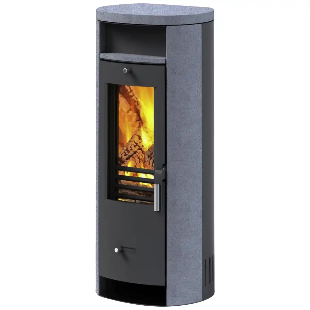 Bild 1 von accente Kaminofen »Slimline«, grau, Granitstein, 5 kW